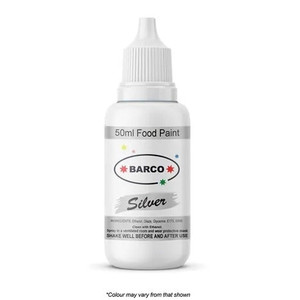 Barco Silver Edible Paint Quick Dry 50ml Barco Silver Edible Paint Quick Dry 50ml