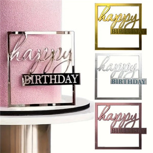 Acrylic Happy Birthday Cake Sign. Choose Colour Acrylic Happy Birthday Cake Sign. Choose Colour