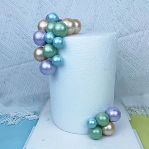 Pastel Coloured Balls Cake Decorations. Non Edible Pastel Coloured Balls Cake Decorations. Non Edible
