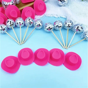 Disco Cowgirl Party Cake Decoration Set. Disco Cowgirl Party Cake Decoration Set.