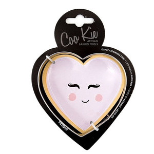 Heart shaped cookie cutter used for baking cookies and cutting fondant