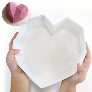 Large Geometric Heart Chocolate Mould - Silicone Large Geometric Heart Chocolate Mould - Silicone
