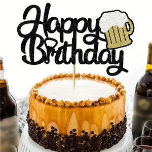 Awesome Beer Mug Happy Birthday Cake Topper Awesome Beer Mug Happy Birthday Cake Topper