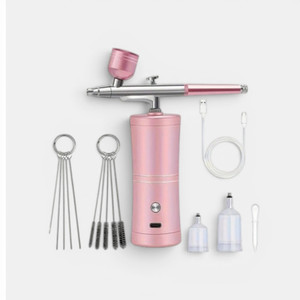 Mini rechargeable cake airbrush kit with portable compressor and accessories