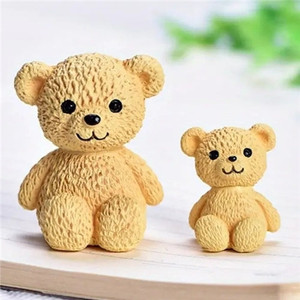 Miniature Teddy Bear Cake Decorations. Set of 2 Miniature Teddy Bear Cake Decorations. Set of 2