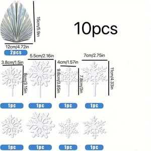 Snowflake Cake Decoration Set. Perfect for Frozen Snowflake Cake Decoration Set. Perfect for Frozen