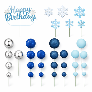 Snowflake Cake Decoration Set. Perfect for Frozen