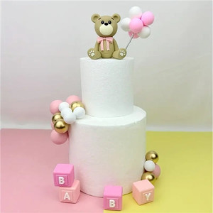 Baby Shower Cake Decoration Set - Pink Or Blue Baby Shower Cake Decoration Set - Pink Or Blue