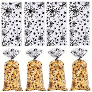 Halloween Treat Bags - Spider Web Design x10 Halloween Treat Bags - Spider Web Design x10