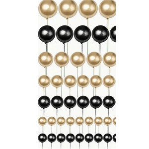 Black & Gold Ball Cake Decorations Black & Gold Ball Cake Decorations