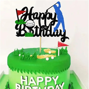 Golf Theme Cake Topper - Card Stock Golf Theme Cake Topper - Card Stock