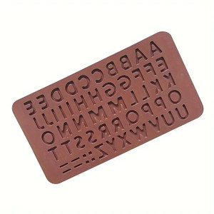 Alphabet Silicone Chocolate Mould Alphabet Silicone Chocolate Mould