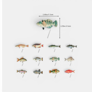 Fish Cupcake Toppers x12 - Quality Card