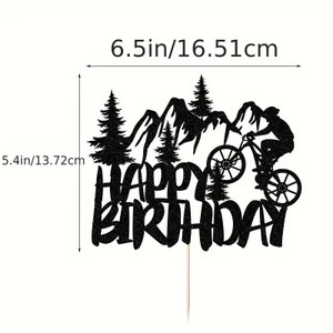 Mountain Bike Card Cake Topper