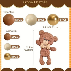 Cute Teddy Bear and Balls Cake Decorating Set Cute Teddy Bear and Balls Cake Decorating Set