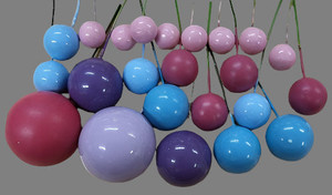 Mermaid Colour Ball Cake Decorations - Approx 20 Piece Mermaid Colour Ball Cake Decorations - Approx 20 Piece