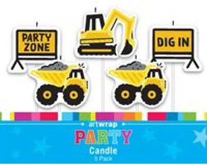 Construction Pick Candles - 5 Pack Construction Pick Candles - 5 Pack