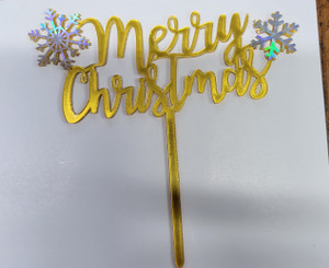 Merry Christmas Acrylic Cake Topper Merry Christmas Acrylic Cake Topper