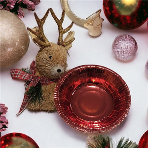 Metallic Red Disposable Paper Bowls - 8 Pack Metallic Red Disposable Paper Bowls - 8 Pack