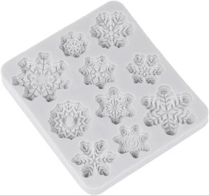 Snowflake Silicone Mould 10 Cavity Snowflake Silicone Mould 10 Cavity