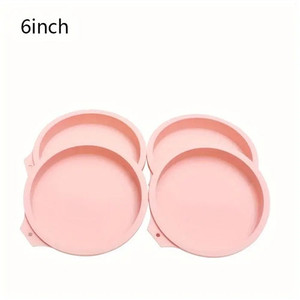 Silicone Layer Cake Pans 6 Inch - 4 Piece Silicone Layer Cake Pans 6 Inch - 4 Piece