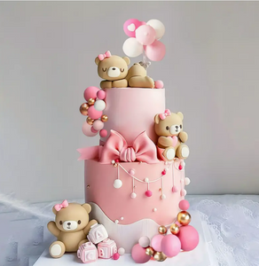 Baby Shower Cake Decoration Set - Pink Baby Shower Cake Decoration Set - Pink