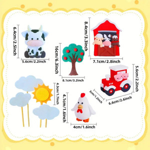 Farm Theme Cake Decorating Kit. Non Edible