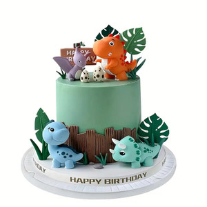 Dinosaur Cake Decorating Set - Non Edible Dinosaur Cake Decorating Set - Non Edible