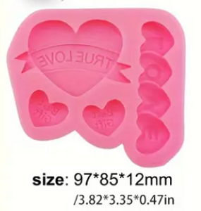 True Love Silicone Mould - Valentines Day True Love Silicone Mould - Valentines Day