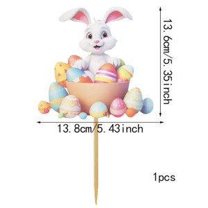 Easter Bunny Cake Topper - Quality Card Stock Easter Bunny Cake Topper - Quality Card Stock