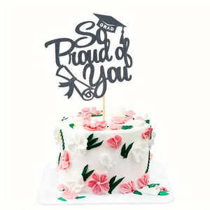Proud of You Graduation Card Cake Topper Proud of You Graduation Card Cake Topper