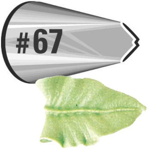 #67 Leaf Buttercream Piping Tip #67 Leaf Buttercream Piping Tip
