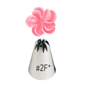 #2F Drop Flower Buttercream Piping Tip #2F Drop Flower Buttercream Piping Tip