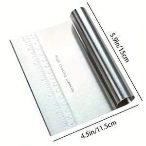 Professional Grade Stainless Steel Buttercream Scraper 15cm Professional Grade Stainless Steel Buttercream Scraper 15cm