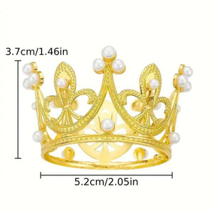 Gold Crown Plastic Cake Decoration Gold Crown Plastic Cake Decoration
