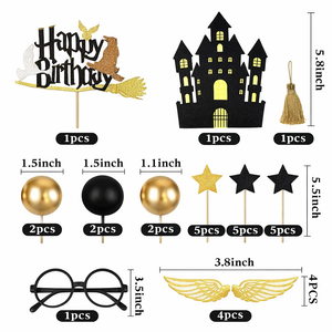 Wizard Theme Cake Topper Set