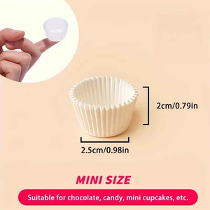 White Petit Fours Mini Cups - Approx 20 Pieces White Petit Fours Mini Cups - Approx 20 Pieces