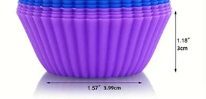 Reusable Silicone Baking Cups x12 Reusable Silicone Baking Cups x12
