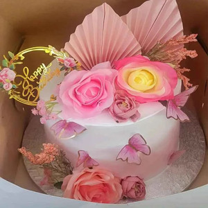 Pink Floral Cake Decorating Set Pink Floral Cake Decorating Set