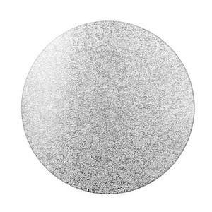 10 Inch Silver Round Cake Board. 6mm Thick 10 Inch Silver Round Cake Board. 6mm Thick