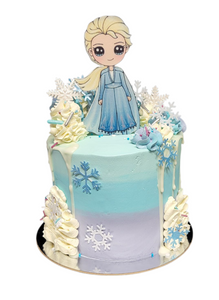 Frozen Theme Buttercream Cake Frozen Theme Buttercream Cake