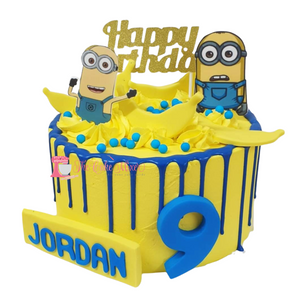 Minion Theme Buttercream Cake Minion Theme Buttercream Cake