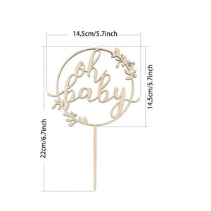 Oh Baby Rustic Wooden Cake Topper Oh Baby Rustic Wooden Cake Topper