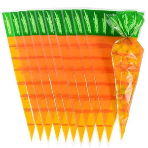 Easter Candy Treat Bags x10 - Carrot Design Easter Candy Treat Bags x10 - Carrot Design