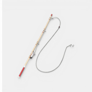 Realistic Mini Fishing Rod Cake Decoration, detailed miniature fishing rod with reel and fishing line for cake embellishments