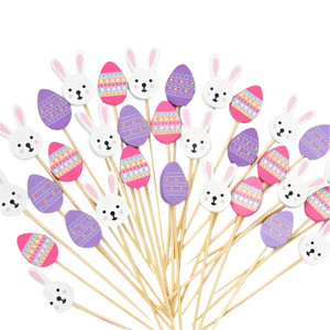 Easter Theme Cocktail Sticks x6 Easter Theme Cocktail Sticks x6
