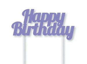 Purple Happy Birthday Card Topper Purple Happy Birthday Card Topper