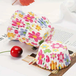Spring Flower Baking Cups - Approx 25 Spring Flower Baking Cups - Approx 25