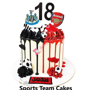 Sports Team Colours Drip Cake Sports Team Colours Drip Cake