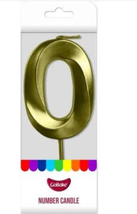 Number 0 Candle, large metallic silver or gold numeral zero candle with a shiny metallic finish and a wick at the top. Number 0 Candle, large metallic silver or gold numeral zero candle with a shiny metallic finish and a wick at the top.